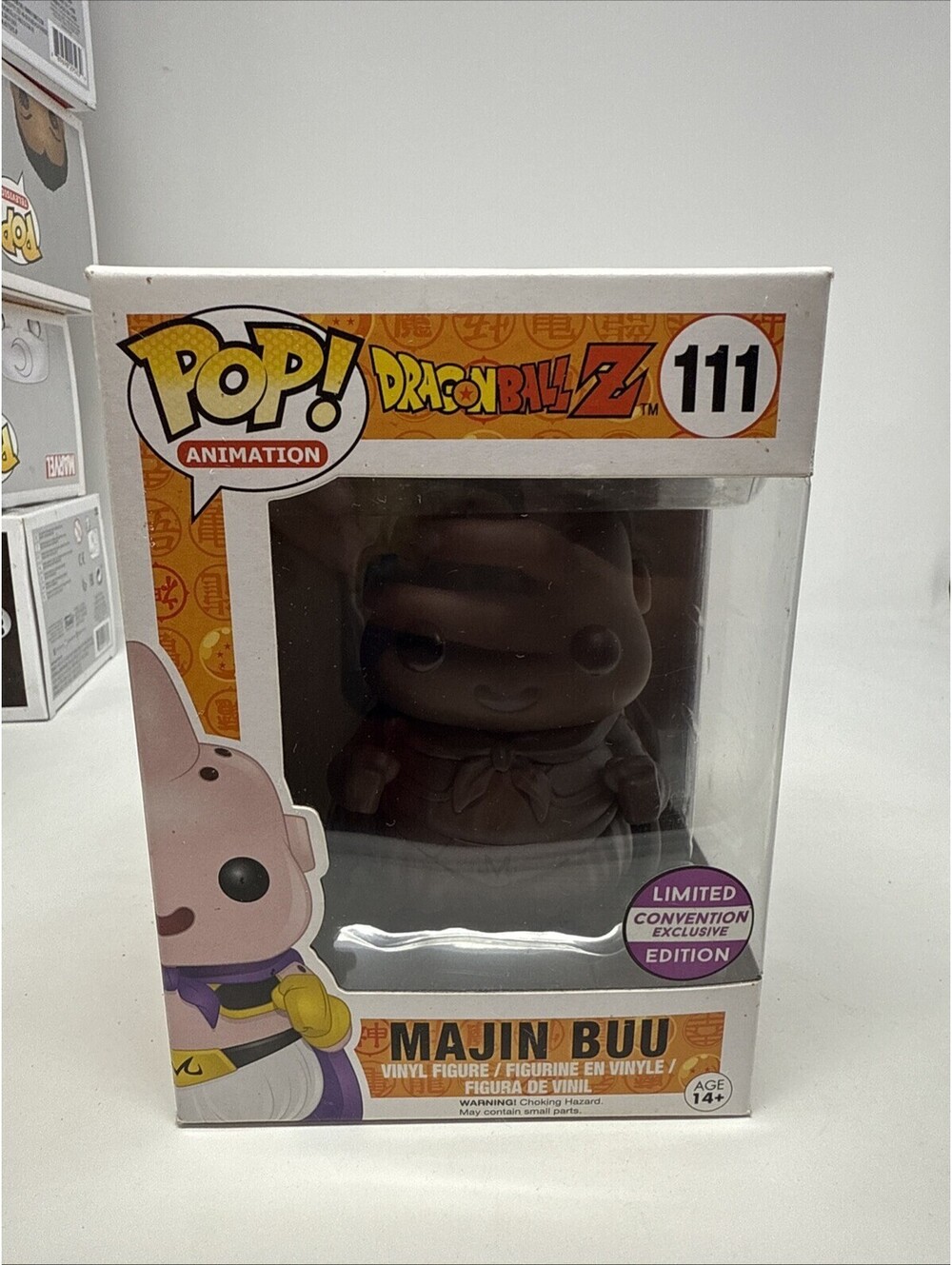 Funko Pop! Vinyl: Dragon Ball - Majin Buu - (Brown) -Convention Exclusive Damage
